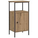 vidaXL Tables de chevet 2 Pièces chêne artisanal bois d'ingénierie