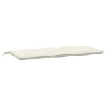 vidaXL Coussins de banc de jardin lot de 2 crème mélangé tissu