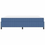 vidaXL Cadre de lit avec matelas Bleu 180 x 200 cm tissu