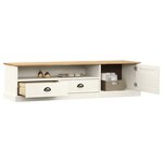 vidaXL Meuble TV VIGO blanc 156x40x40 cm bois massif de pin