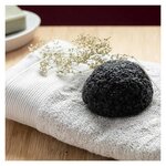 Duo d'éponges konjac argile verte et thé vert + konjac au charbon bincho