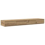 vidaXL Lit de rangement Artisan en chêne 150x200 cm