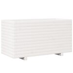 vidaXL Jardinière blanc 90x40x49 5 cm bois de pin massif