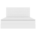 vidaXL Lit de Rangement Blanc pur 160 x 200 cm Cuir synthétique