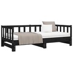 vidaXL Lit de jour et lit gigogne sans matelas 90x200 cm bois massif