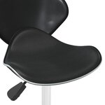 vidaXL Tabouret de bar Noir Similicuir