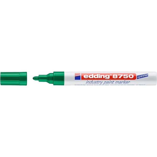 Marqueur Peinture 8750 Spécial Industrie Vert Pointe Ronde 2-4 mm x 10 EDDING