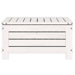 vidaXL Repose-pied de jardin blanc 62x63 5x32 cm bois de pin massif