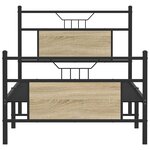 vidaXL Cadre de lit sans matelas chêne sonoma 90x200 cm