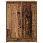 vidaXL Armoire à chaussures vieux bois 57x34x76 cm bois d'ingénierie