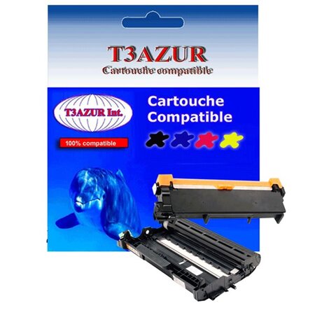 Kit Tambour+Toner compatibles avec Brother TN2320, DR2300 pour Brother MFC L2720DW, MFC L2740DW - T3AZUR