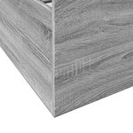 vidaXL Cadre de lit et tiroirs sonoma gris 135x190 cm bois ingénierie