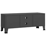 vidaXL Meuble TV industriel Anthracite 105x35x42 cm Métal