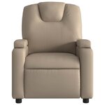 vidaXL Fauteuil inclinable Cappuccino Similicuir