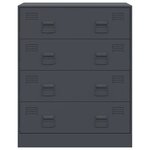 vidaXL Buffet anthracite 67x39x83 cm acier