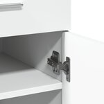 vidaXL Buffet blanc 80x42 5x93 cm bois d'ingénierie