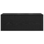 vidaXL Cabinet à chaussures avec étagère Chêne noir 100 x 35 x 38 cm