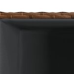 vidaXL Jardinières 2 Pièces marron 30x30x60 cm résine tressée