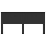 vidaXL Tête de lit Chêne noir 200 cm Bois d'ingénierie