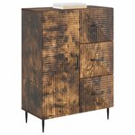 vidaXL Buffet Chêne fumé 66 x 34 5 x 89 5 cm Bois d'ingénierie