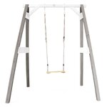 AXI Portique simple en bois 1 balançoire Gris Blanc 160x181x207cm
