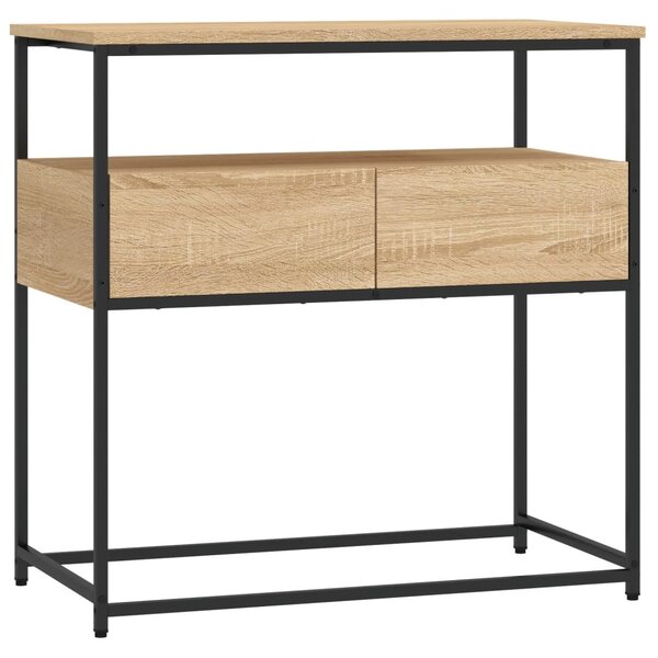 vidaXL Table console chêne sonoma 75x40x75 cm bois d'ingénierie