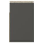 vidaXL Banc à chaussures et coussin Gris 104x30x49cm Bois d'ingénierie