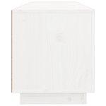 vidaXL Meuble TV Blanc 100x34x40 cm Bois de pin massif