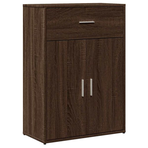 vidaXL Buffet chêne marron 60x30x84 cm bois d'ingénierie