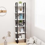 vidaXL Étagère de rangement Blanc 60x30x210 cm Bois d'ingénierie