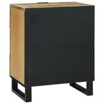 vidaXL Cabinet de chevet 50x33x60 cm Bois Massif Mangue
