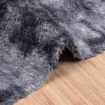 vidaXL Tapis Shaggy à poils longs NAVARRA gris foncé 60x100 cm