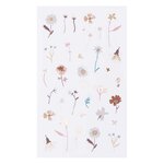 Stickers floraux - Couleurs terre - 80 pièces