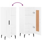 vidaXL Buffet blanc 34 5x34x90 cm bois d'ingénierie