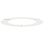 vidaXL Anneau d'arbre plat 5 Pièces Blanc Ø60/90 cm Acier