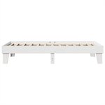 vidaXL Cadre de lit sans matelas blanc 100x200 cm bois de pin massif
