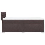vidaXL Sommier à lattes de lit avec matelas Marron foncé 90x190 cm