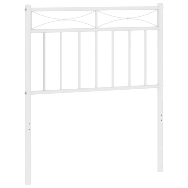 vidaXL Tête de lit métal blanc 75 cm