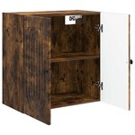 vidaXL Armoire Murale 59 x 31 x 60 cm Bois d'ingénierie Chêne fumé