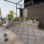 vidaXL Tapis d'extérieur ARAKIL marron 140x200 cm PP