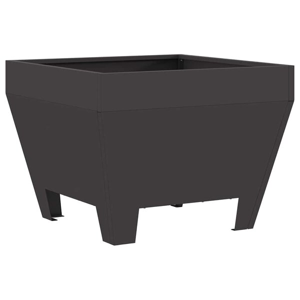 vidaXL Braise Noir 50 x 50 x 38 cm Acier laminé à froid