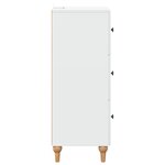 vidaXL Armoire à tiroirs Blanc 33 x 34 5 x 90 cm Bois d'ingénierie