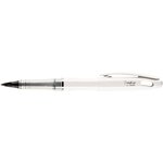 Feutre plume trj94 tradio corps vernis blanc encre noire pentel