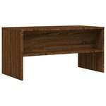 vidaXL Meuble TV chêne marron 80x40x40 cm bois d'ingénierie