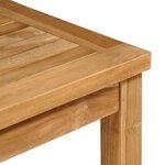 vidaXL Ensemble à manger de jardin 3 Pièces Bois de teck solide