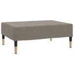 vidaXL Repose-pied Gris clair 78x56x32 cm Velours