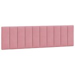 vidaXL Cadre de lit avec tête de lit Rose 180x200 cm Velours