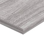 vidaXL Étagères murales 4 Pièces sonoma gris 80x20x1 5 cm bois ingénierie