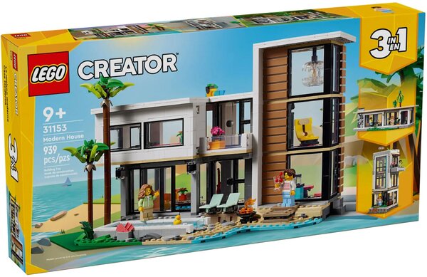 LEGO Creator - La Maison Moderne 31153 : Créez 3 Lieux de Vie Différents