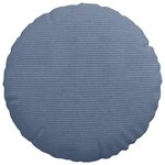 vidaXL Coussins de siège 2 Pièces Bleu Ø 40 cm Tissu en velours côtelé